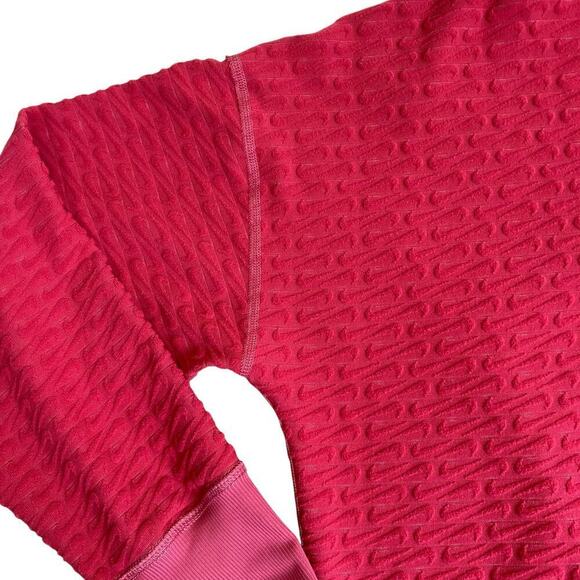 Nike Womens ThermaFIT Element Running Crewneck Top Reversible Pink Terrycloth XL - Picture 11 of 16